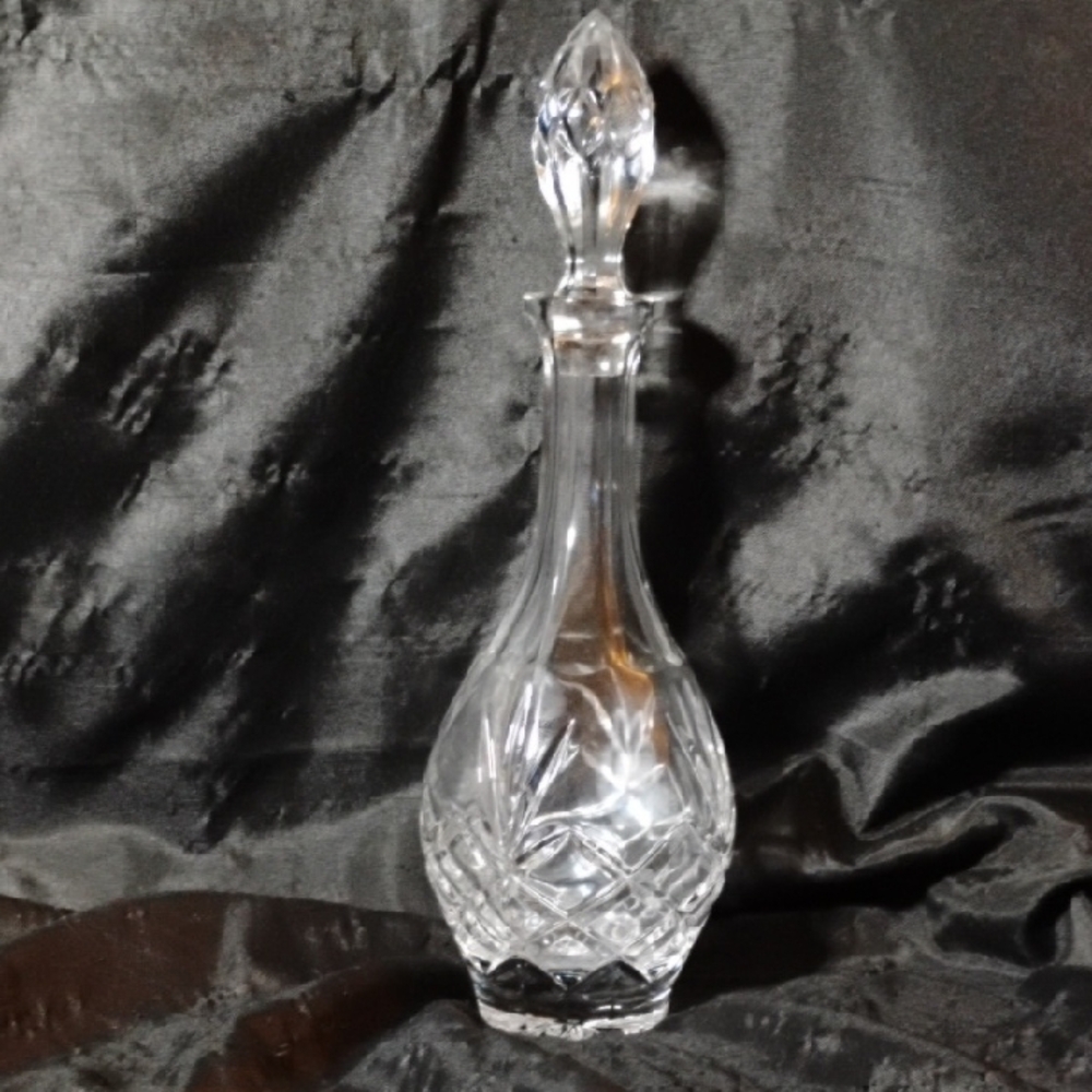 Vtg. Crystal Decanter with Stopper